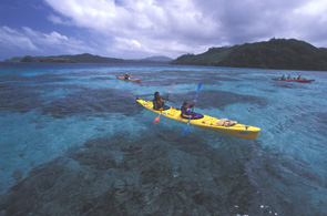 Kayaking around Kadavu island